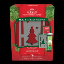 Hot National Tree Company Scentsicles Trio Ornament Set of 3 and White Winter Fir Bottle of 6 Sticks