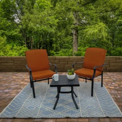 Hot National Tree Company 4x6 ft. Cloud Blue Hand Woven Outdoor Rug