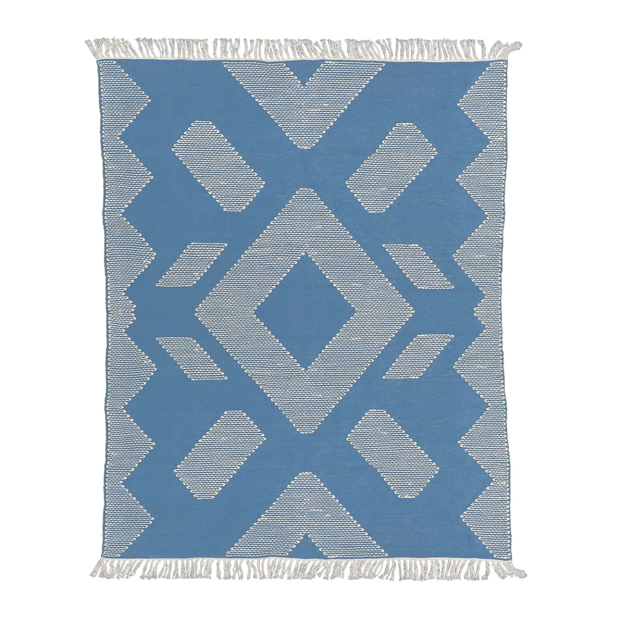 Online National Tree Company 5x7 ft. Dusty Blue Hand Woven Outdoor Rug