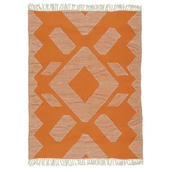 National Tree Company 5x7 ft. Papaya Hand Woven Outdoor Rug