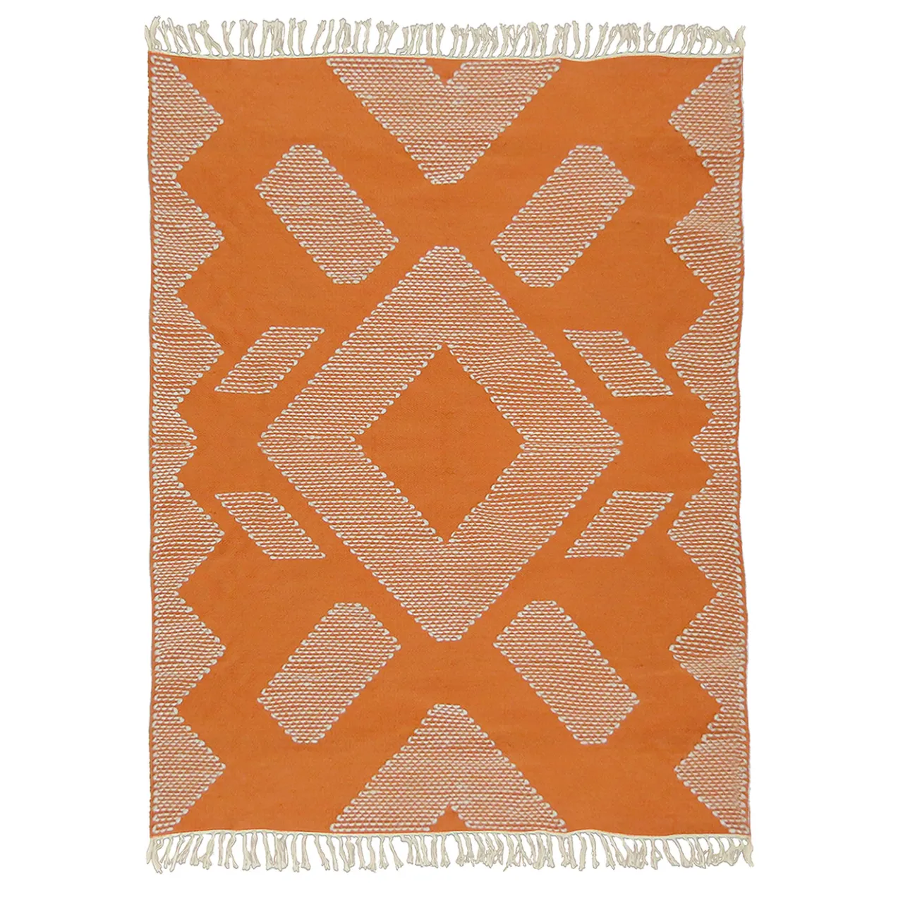 National Tree Company 5x7 ft. Papaya Hand Woven Outdoor Rug
