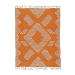 Outlet National Tree Company 4x6 ft. Papaya Hand Woven Outdoor Rug