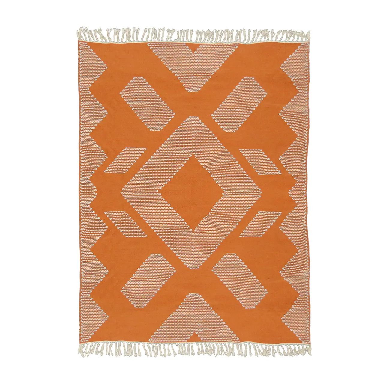 Outlet National Tree Company 4x6 ft. Papaya Hand Woven Outdoor Rug