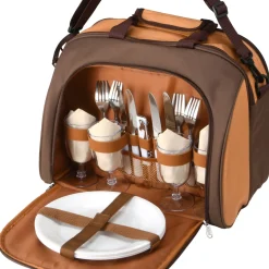 Hot National Tree Company 15x8.5x12 in. 4 Person Picnic Kit Cooler