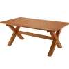 New National Tree Company 72x38x29 in. Eucalyptus Grandis Wood Farm House Style Table, Natural Color